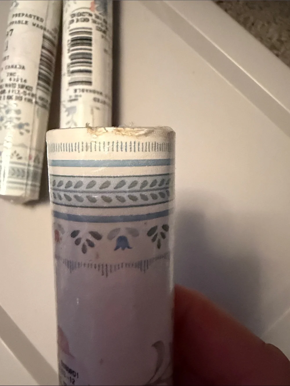 80’s/90s. VINTAGE Floral Prepasted Strippable Wallpaper border! 3 NEW Rolls!